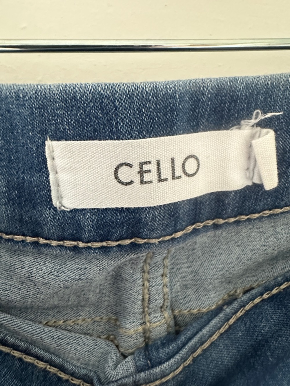 Cello Dark Blue Flare Jeans - Wide Leg Stretch - Picture 2 of 2